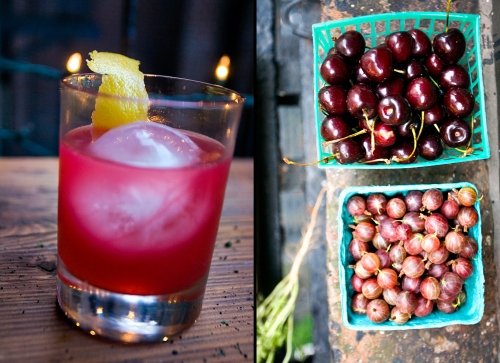 Cherries, Gooseberries, and a Cocktail