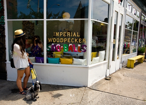 Imperial Woodpecker Sno-Balls, located at the corner of Charles Street and 7th Avenue in Manhattan's West Village, serves up New Orleans-style shaved ice..